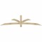 Ekena Millwork Davenport Rough Sawn Timber Gable Bracket, Douglas Fir, 96"W x 24"H x 2"D x 4"F, 6/12 Pitch GBW096X24X0204DAV00RDF - alternate 1